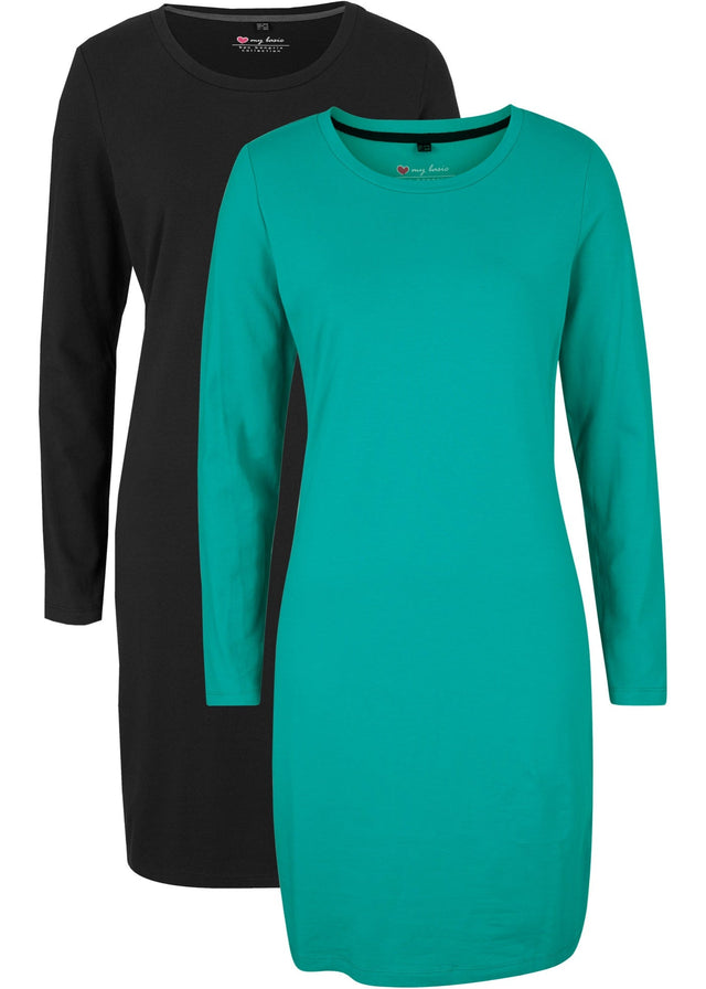 Oprijeta obleka iz jerseyja (2 kosa)