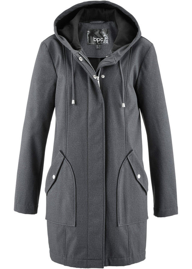 Softshell parka s kapuco