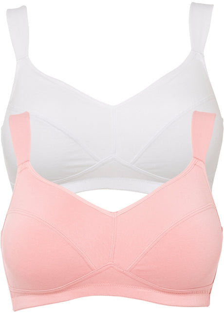 Nedrček brez kosti z ekološkim bombažem (2 kosa)