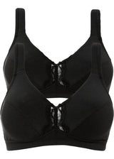 Nedrček brez kosti z ekološkim bombažem (2 kosa)