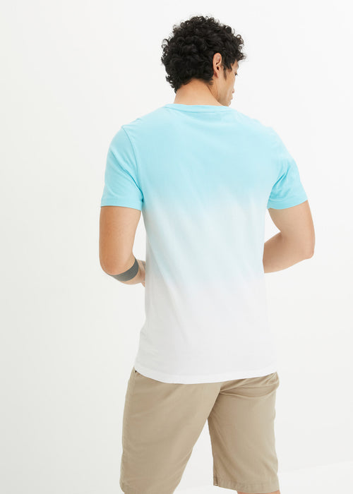 T-Shirt majica z ekološkim bombažem z barvnim prelivom