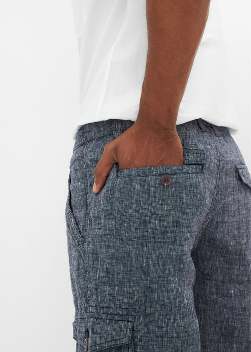Bermuda hlače s cargo žepi iz platna