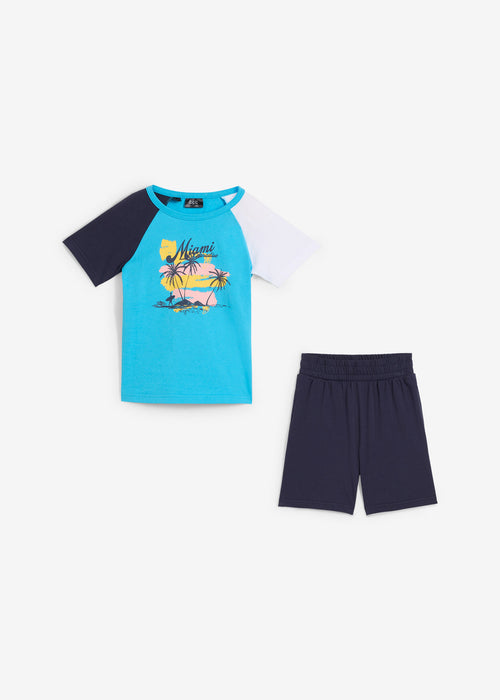 Fantovska T-Shirt majica in kratke hlače z ekološkim bombažem