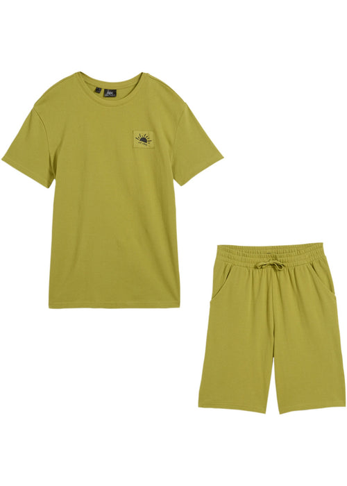 Fantovska T-Shirt majica in kratke hlače z ekološkim bombažem