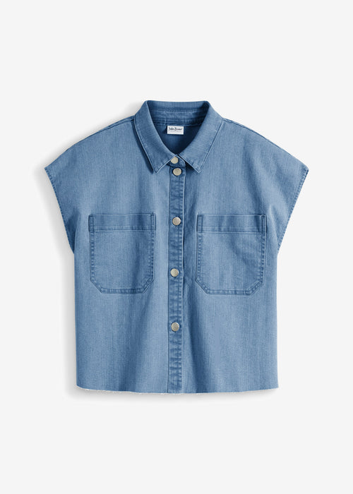 Kavbojska bluza v kratkem kvadratnem kroju