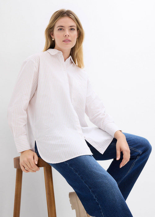 Črtasta srajčna bluza