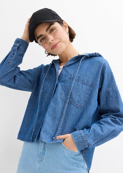Bluza iz jeansa s kapuco