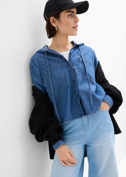 Bluza iz jeansa s kapuco