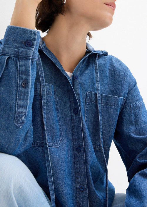 Bluza iz jeansa s kapuco