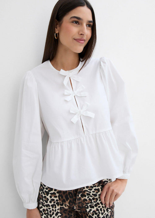 Bluza z detajlom pentlje