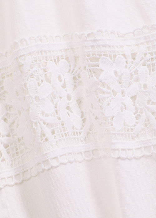 Bluza s kratkimi rokavi z deležem lanu