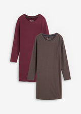 Oprijeta obleka iz jerseyja (2 kosa)