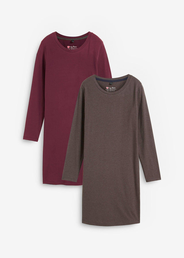 Oprijeta obleka iz jerseyja (2 kosa)