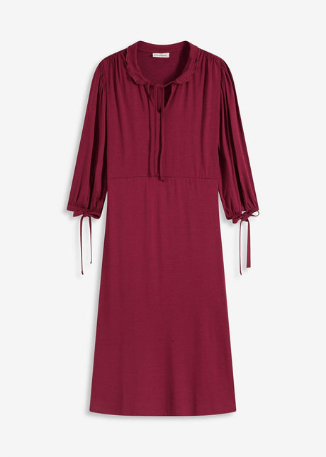 Obleka iz jerseyja z deležem viskoze