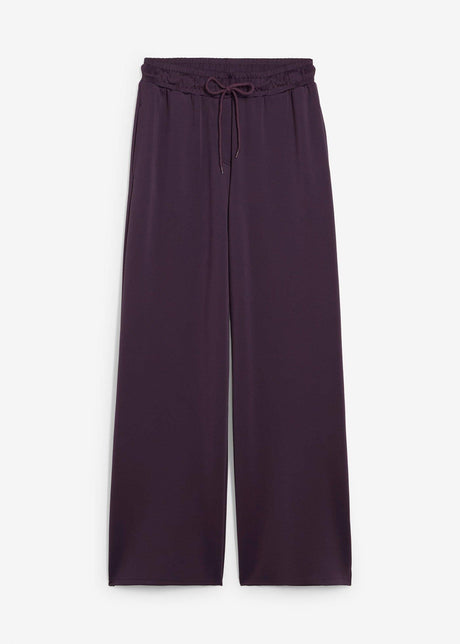 Hlače iz kompaktnega interlock jerseyja