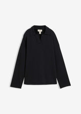 Majica iz trikoja s pletenim polo ovratnikom iz ekološkega bombaža