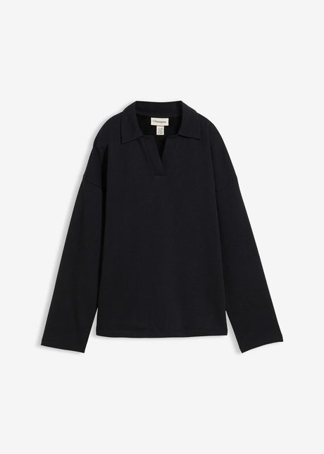 Majica iz trikoja s pletenim polo ovratnikom iz ekološkega bombaža