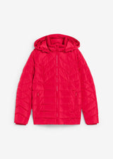 Lahka prešita jakna s snemljivo kapuco