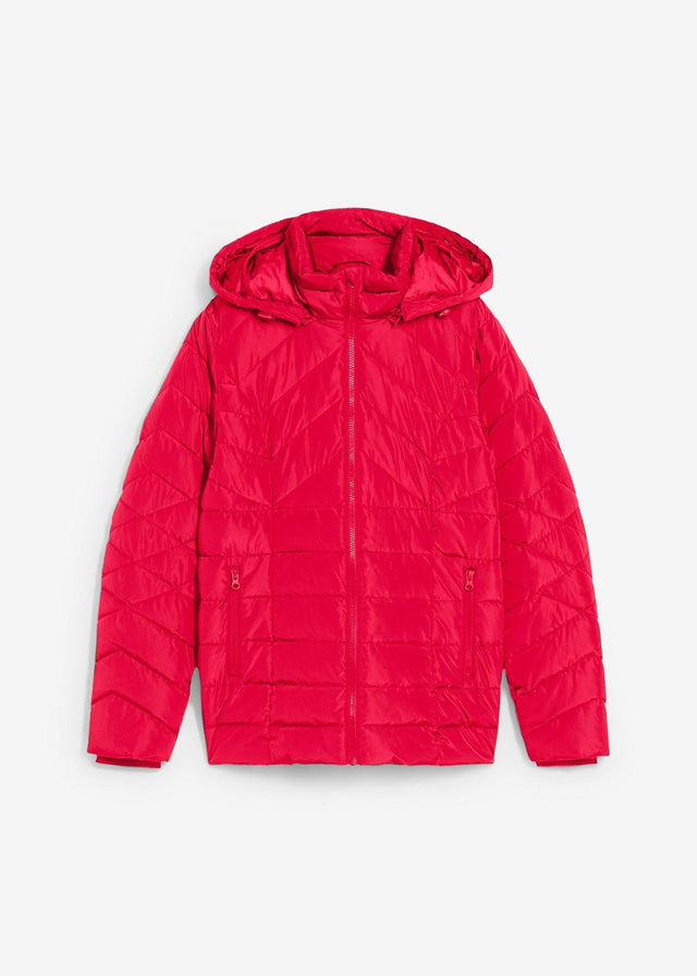 Lahka prešita jakna s snemljivo kapuco