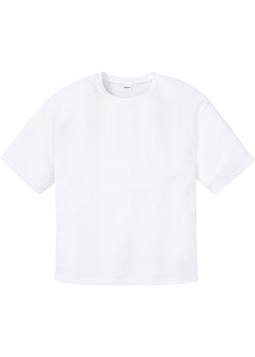 Trajnostna T-Shirt majica iz strukturiranega blaga v udobnem kroju