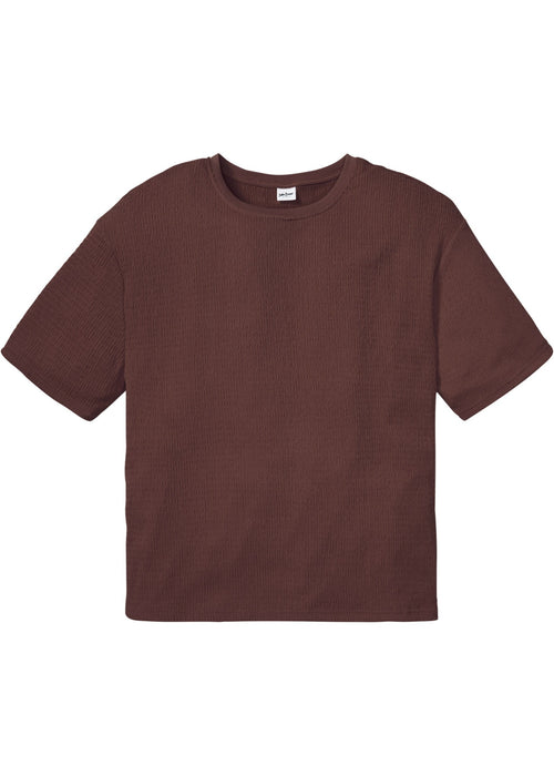 Trajnostna T-Shirt majica iz strukturiranega blaga v udobnem kroju