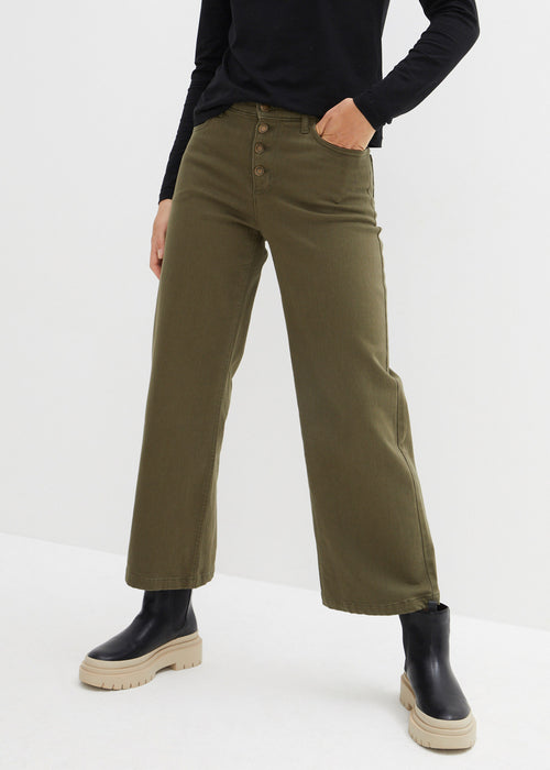 Stretch culotte kavbojke