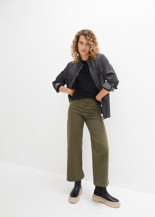 Stretch culotte kavbojke